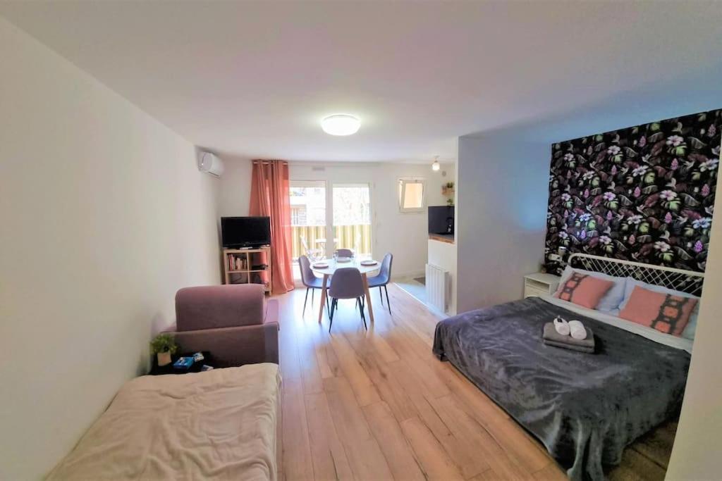 Studio Nice, Avenue Des Fleurs, Climatise Apartment ภายนอก รูปภาพ